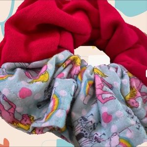 Unicorn pink JUMBO scrunchie